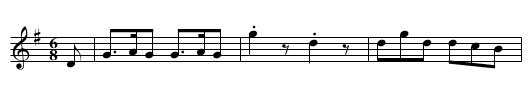 The TAYLOR'S TUNE - staff notation
