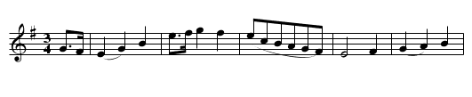 The Tears of Scotland - staff notation