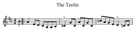 The Teelin - staff notation