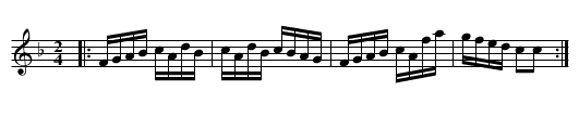 The Tempest - staff notation