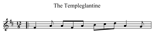 The Templeglantine - staff notation