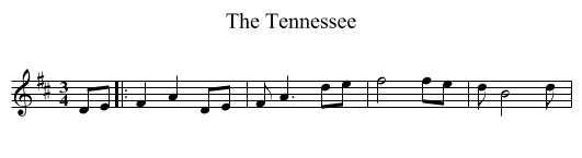 The Tennessee - staff notation