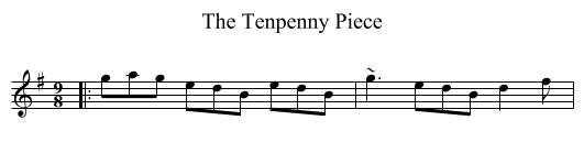 The Tenpenny Piece - staff notation