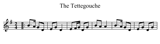 The Tettegouche - staff notation