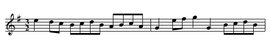 THE TEW HORNPIPE - staff notation