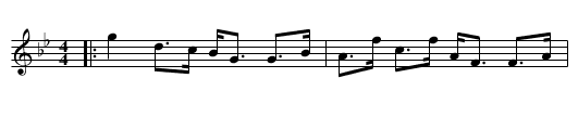 The Thack Cottage - staff notation