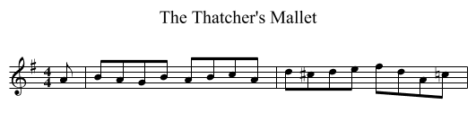 The Thatcher's Mallet - staff notation