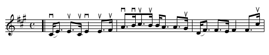 The THISTLE - staff notation
