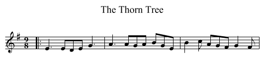 The Thorn Tree - staff notation