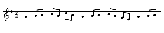 The Thrashing of the Oats - staff notation