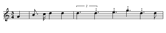 The Three Brothers - staff notation