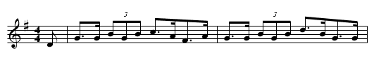 The Three Captains  (longdance)  1787 - staff notation