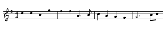 The Three Flowers - staff notation