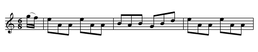 The Three Little Drummers  (jig)  0969 - staff notation