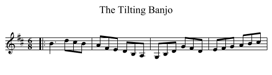 The Tilting Banjo - staff notation
