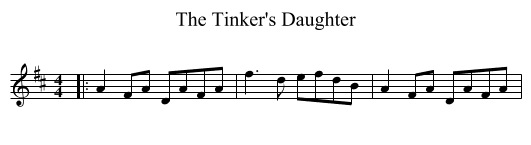 The Tinker's Daughter - staff notation