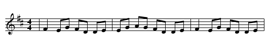 The Tinker's Reel - staff notation