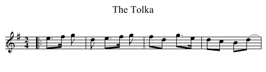 The Tolka - staff notation