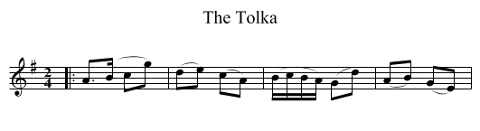 The Tolka - staff notation