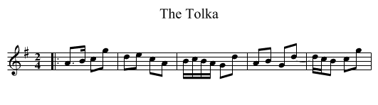 The Tolka - staff notation