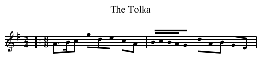 The Tolka - staff notation