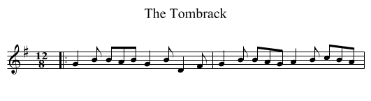 The Tombrack - staff notation