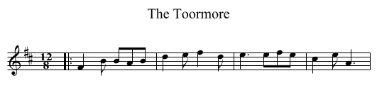 The Toormore - staff notation