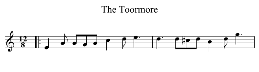 The Toormore - staff notation