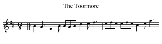 The Toormore - staff notation