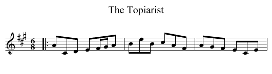 The Topiarist - staff notation
