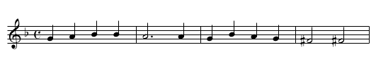 The Torch Branle - staff notation