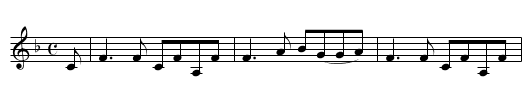The tore of Troup, A Strathspey - staff notation