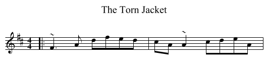 The Torn Jacket - staff notation