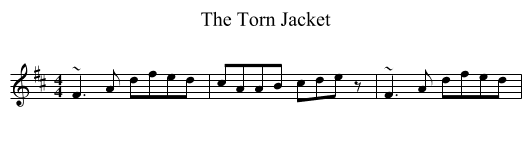The Torn Jacket - staff notation
