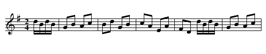 The Travelling Curricle - staff notation