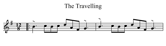 The Travelling - staff notation