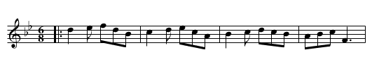 the Treach'rous Lovers - staff notation