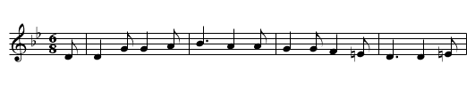 The Trees they do grow High - staff notation