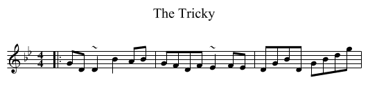 The Tricky - staff notation
