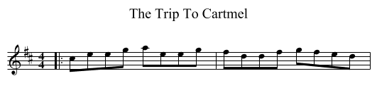 The Trip To Cartmel - staff notation