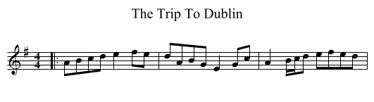 The Trip To Dublin - staff notation