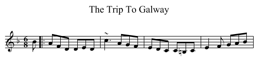 The Trip To Galway - staff notation