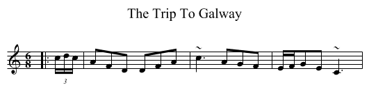 The Trip To Galway - staff notation