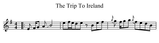 The Trip To Ireland - staff notation