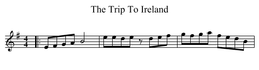 The Trip To Ireland - staff notation