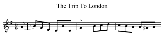The Trip To London - staff notation