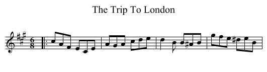 The Trip To London - staff notation