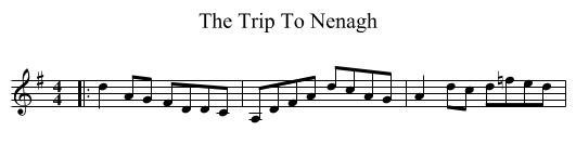 The Trip To Nenagh - staff notation