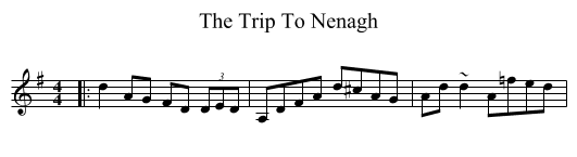 The Trip To Nenagh - staff notation