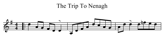 The Trip To Nenagh - staff notation